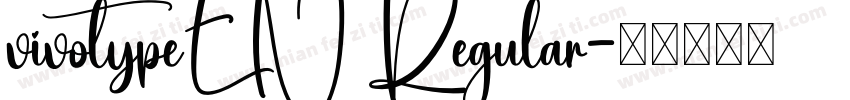 vivotypeEN Regular字体转换